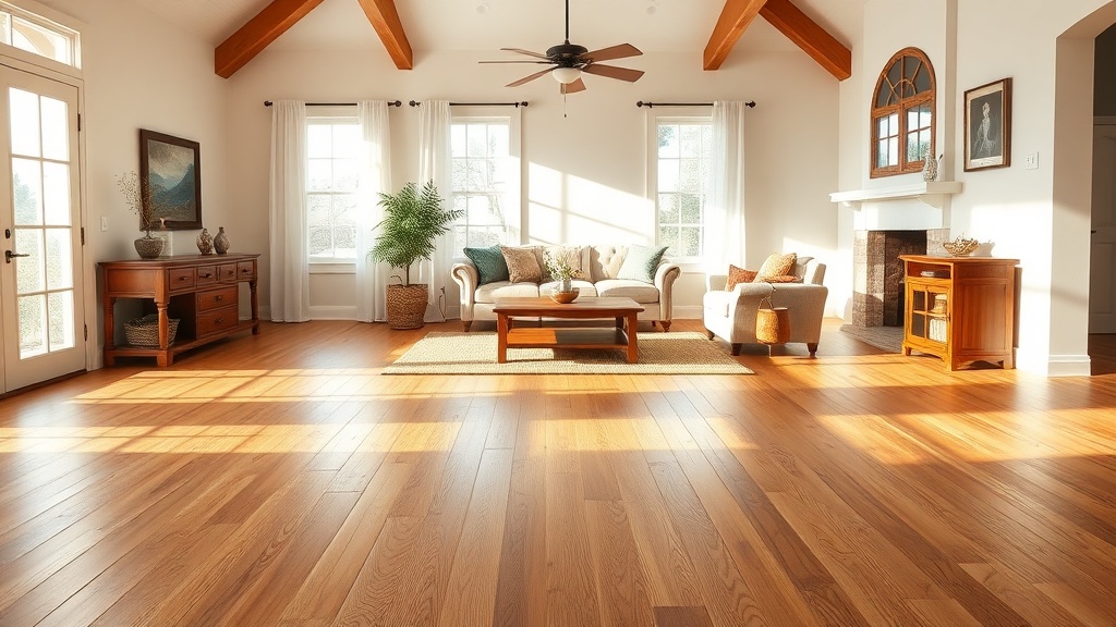 Beautiful hardwood floor in a Fort Worth home